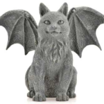 Winged Cat Gargoyle 6 1/2 in.